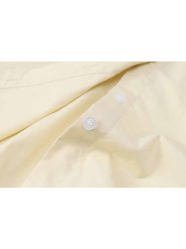 Женская блузка с длинным рукавом однотонная Свободная большого размера в