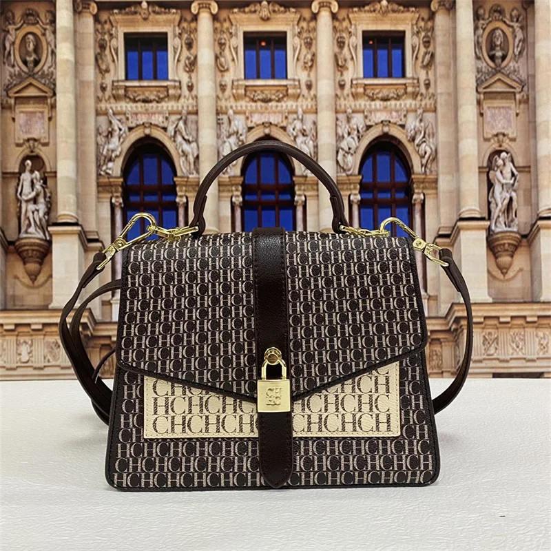 

Высококачественные женские кожаные сумочки 2023, новая женская сумка через плечо с принтом, Роскошный дизайнерский кошелек и сумки с каналами