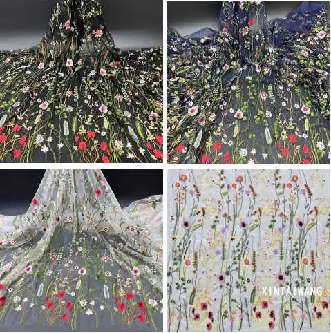 Свадебное платье с водорастворимой вышивкой 90-130 см