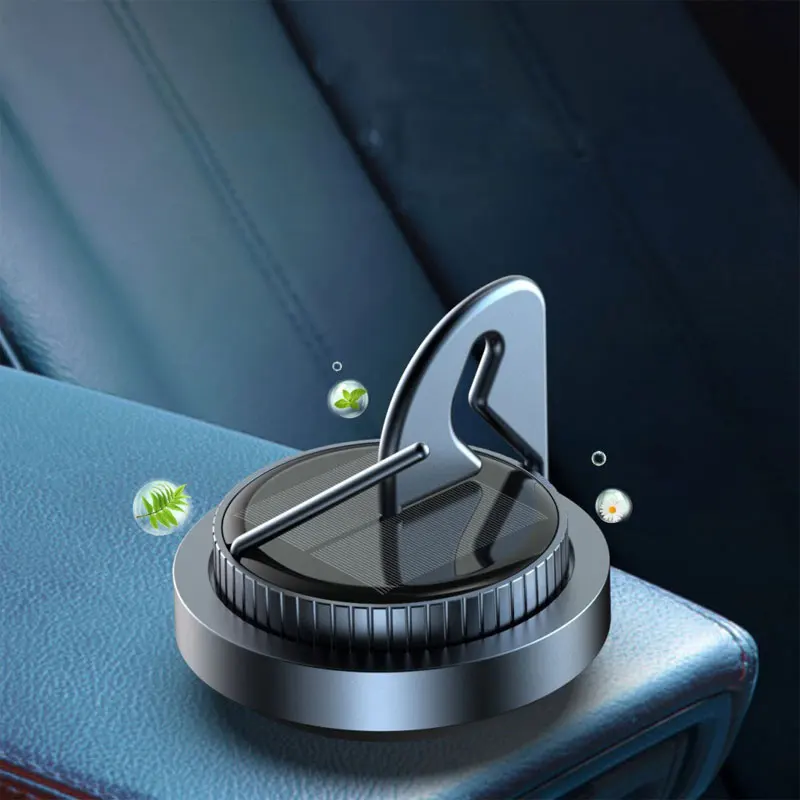 

Автомобильный Центральный освежитель воздуха на солнечной батарее, автоматический вращающийся освежитель воздуха для ароматерапии, Крутое украшение, аксессуары для интерьера автомобиля