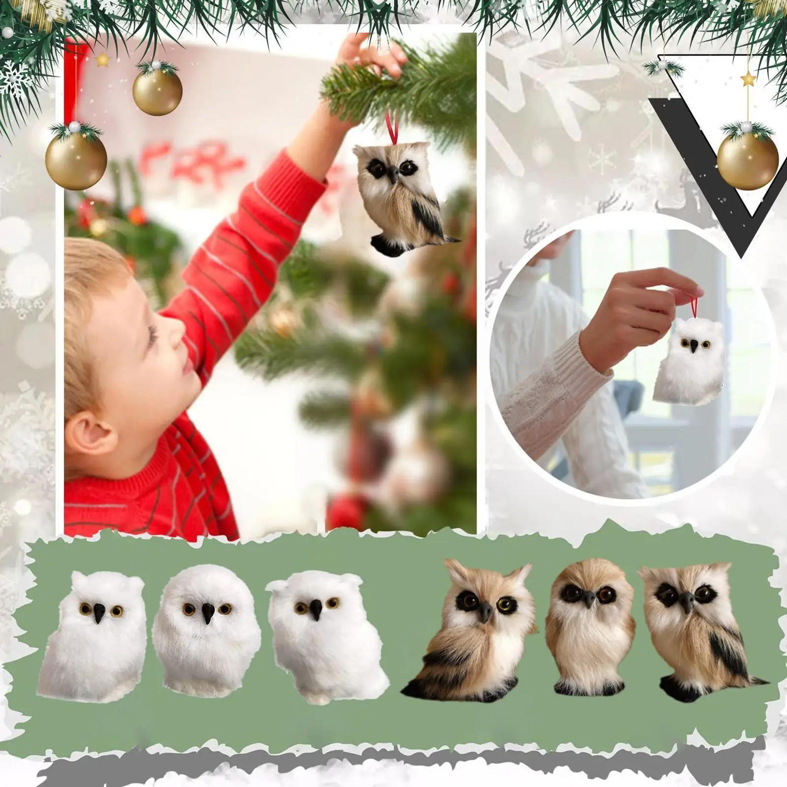 

Имитация животного, Сова, сцена, раскладка, рождественская елка, Домашняя вечеринка, Декор для дома, подарок, сад H1b3