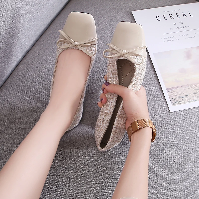 Hot Sale Soft Women's Dress Office Loafers Flat Ballerinas Shoes