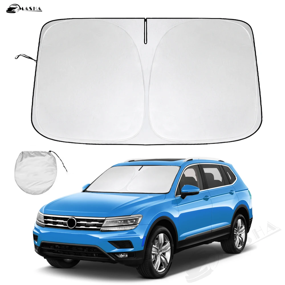 

Солнцезащитный козырек на лобовое стекло для Volkswagen VW Tiguan 2018 -2020 2021 2022 2023, складной солнцезащитный козырек, защита от ультрафиолетовых лучей