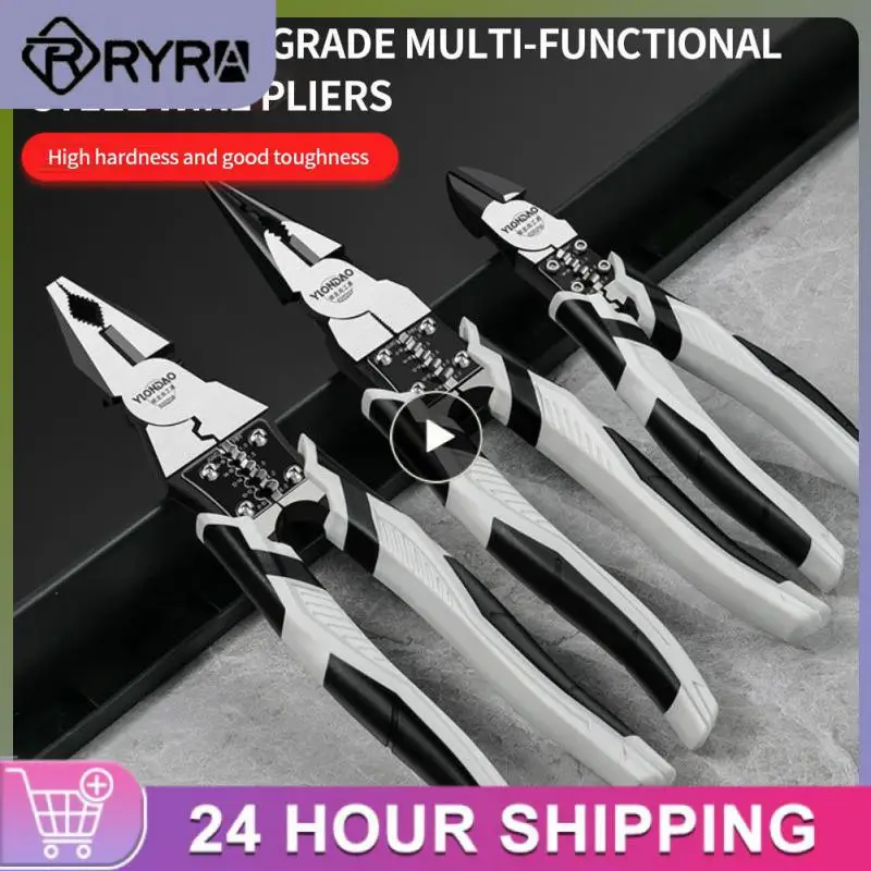 

5/8/10PCS Carbon Steel Universal Diagonal Pliers Terminal Crimping Hand Tools Wire Stripping Cable Cutters Needle Nose Plier