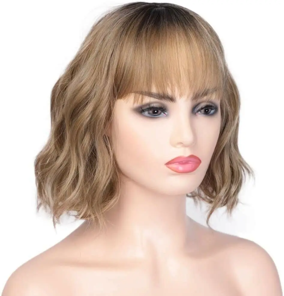 Очаровательные стильные лигатые золотые короткие волнистые крылья для женщин с