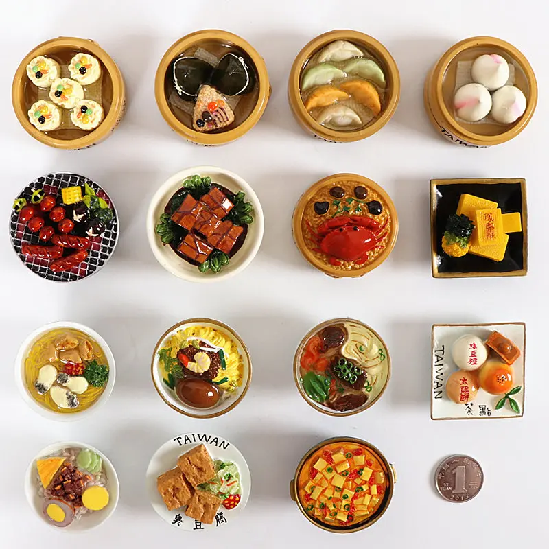 

Тайваньские туристические сувениры, известные местные деликатесы, специальные деликатесы и закуски, серия креативных магнитных наклеек на...