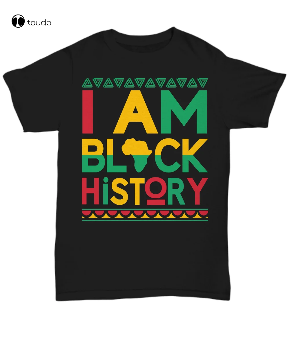 

Proud I Am Black History T-Shirt For Black People Men Women Pride Melanin Tee short sleeve shirts for women