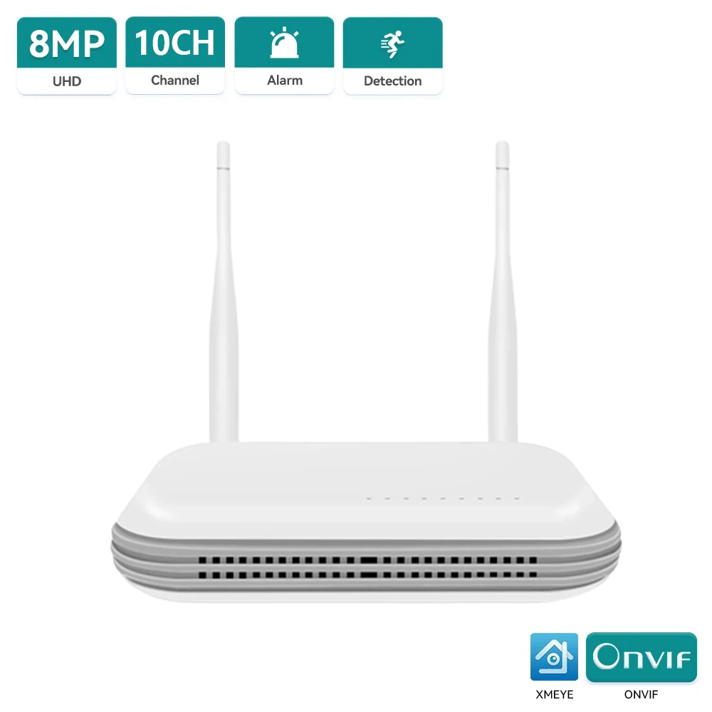 

HAMROLTE Беспроводной сетевой видеорегистратор Wi-Fi NVR 10CH 5MP/5CH 8MP