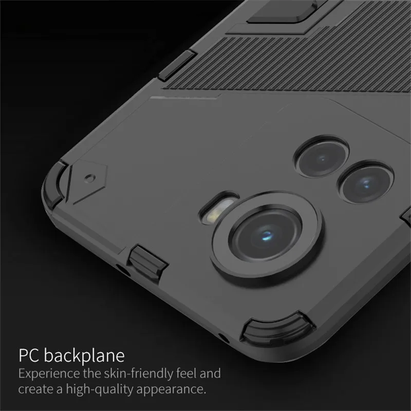 For OnePlus ACE 5G Case OnePlus ACE Cover 6.7 Inch Punk Stlye Rubber Hard Armor Stand Shockproof Bumper For OnePlus ACE Fundas