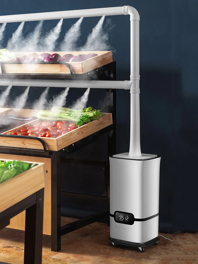 

Коммерческий увлажнитель 16 л Умная настройка влажности Распылитель для распыления тумана для растений Домашний коммерческий 1500 мл / ч Сильный туман