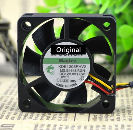 

Original 100% working KDE1205PHV2 DC 12V-0.7W 5015 50X50X15MM 50mm graphics card cooling fan