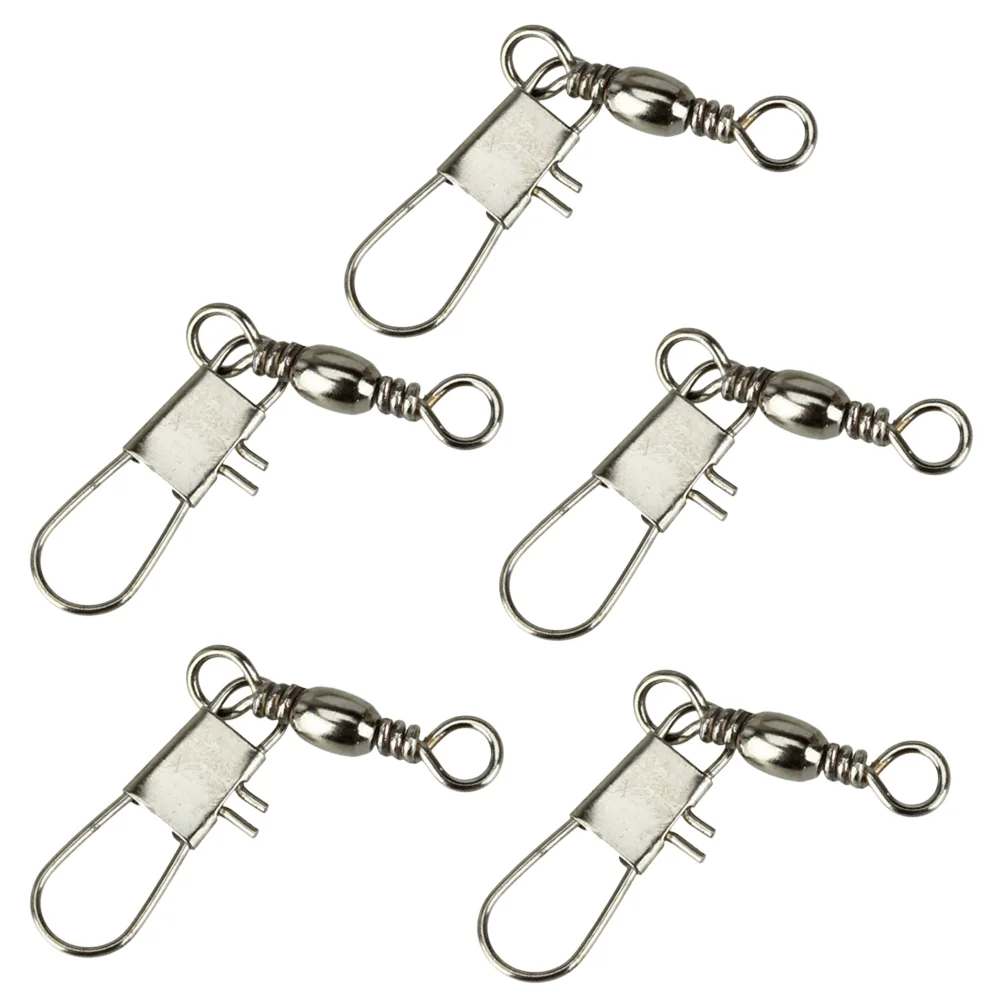 

50 Pcs Fishing Snap Swivel Fishing Swivels Fishing Lure Fishing Hook Fishing Gear Fishing Sinker Weights
