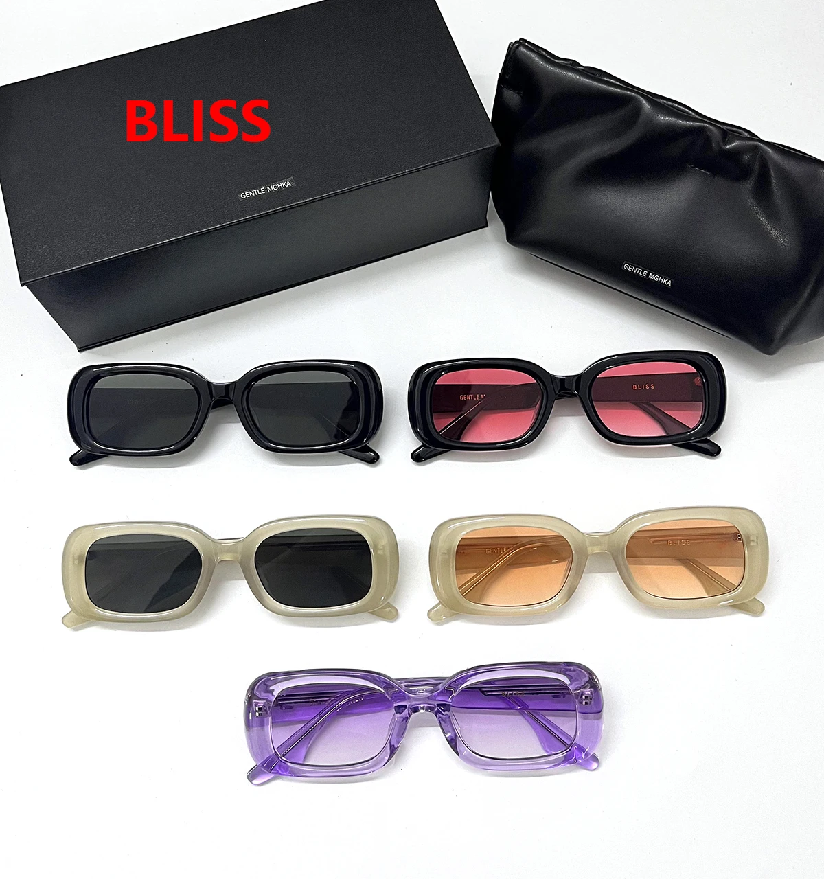 

2022 Fashion Lady Korea GM Sunglasses GENTLE Brand BLISS For small face Women Men Acetate Monster SunGlasses Polarized UV400