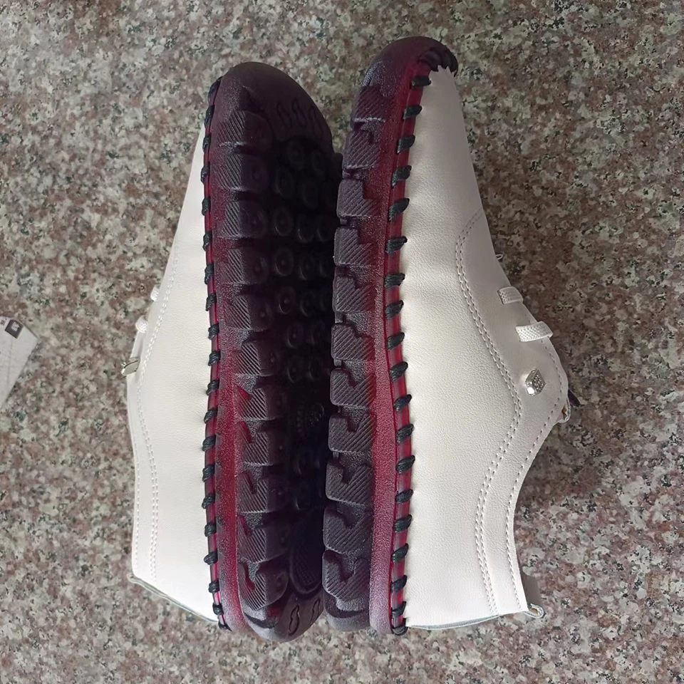 orthopedic flat shoes women's lace up moccasins woman slip on flats leather walking shoes for ladies comfortable loafer size 43