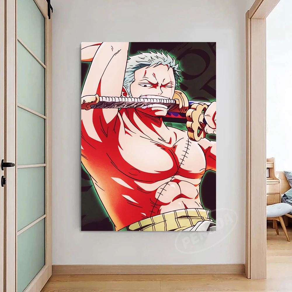 Холст Аниме картины франки One Piece настенный Луффи искусство Сабо домашний Декор