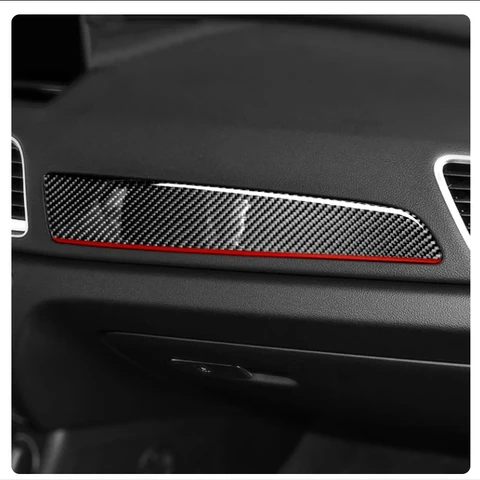 Углеродное волокно для Audi Q3 8u 2013-2018, полоски на дверную панель автомобиля, декоративная отделка, внутренняя дверная чаша, наклейка, аксессуары для интерьера