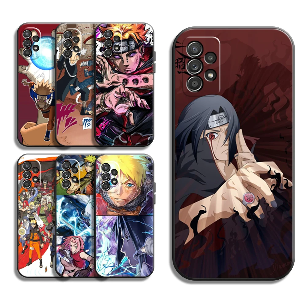 

Japanese Cartoon Naruto Phone Cases For Samsung A31 A32 A51 A71 A52 A72 4G 5G A11 A21S A20 A22 4G Carcasa Back Cover Soft TPU