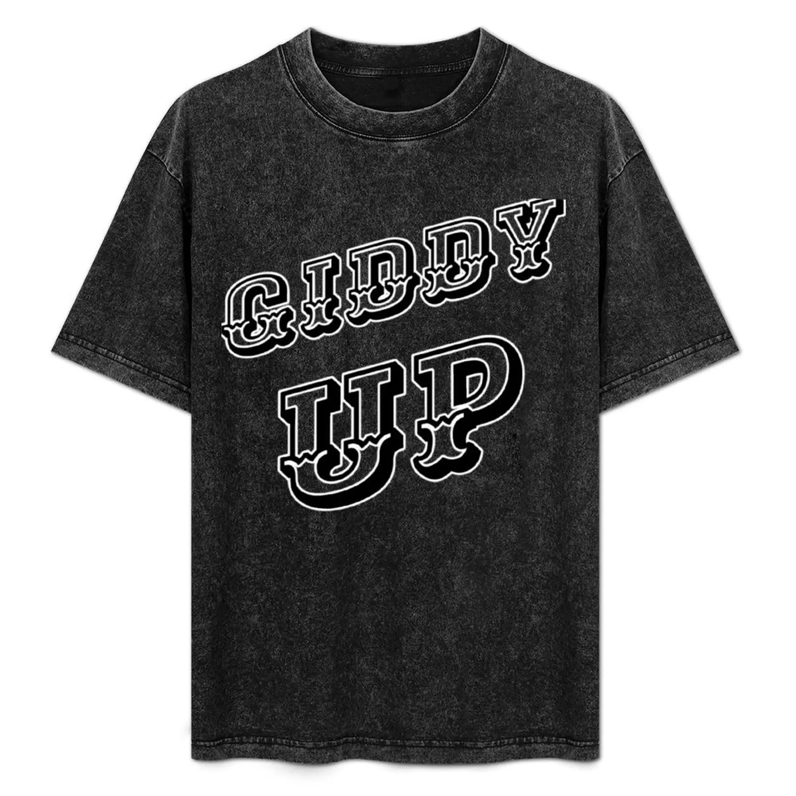 Футболка Giddy Up футболка с рисунком в стиле аниме большого размера для мужчин