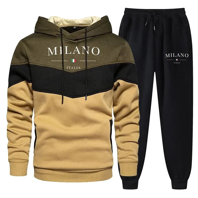 Мужской комплект спортивной одежды из свитшота и брюк