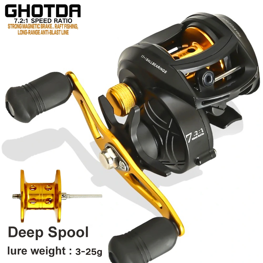 Рыболовная катушка для заброса приманки вес 3-25 г профессиональная уличная