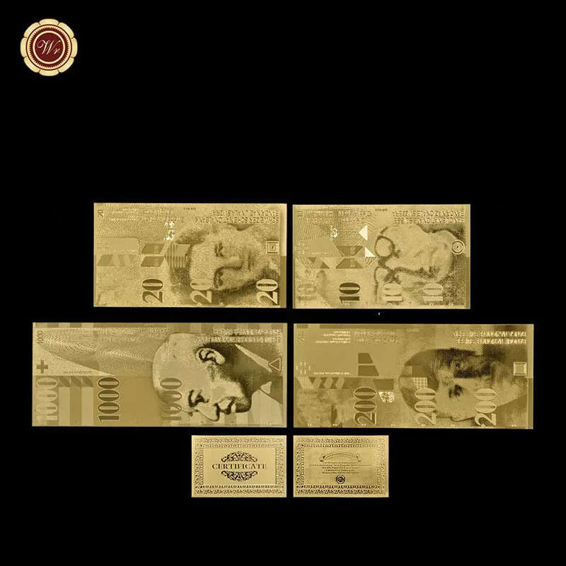 

Золотые банкноты Швейцарии