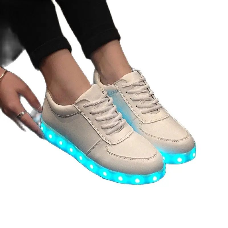 Светящиеся кроссовки унисекс обувь для мальчиков и девочек светодиодные тапки