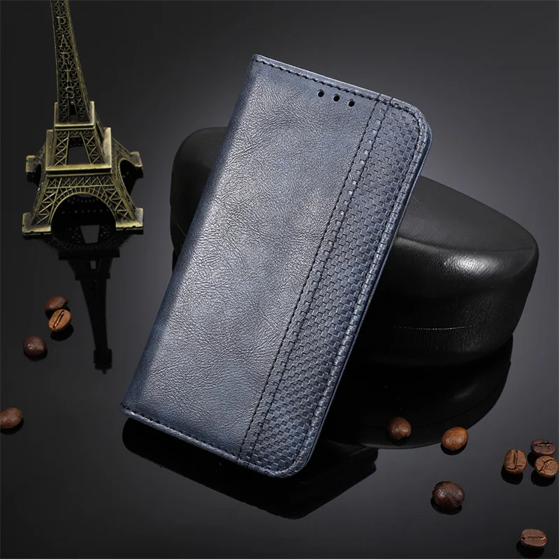 

Suitable For Transsion Spark GO 2022 retro magnetic mobile phone case suitable Transsion Spark 8C leather case protective shell