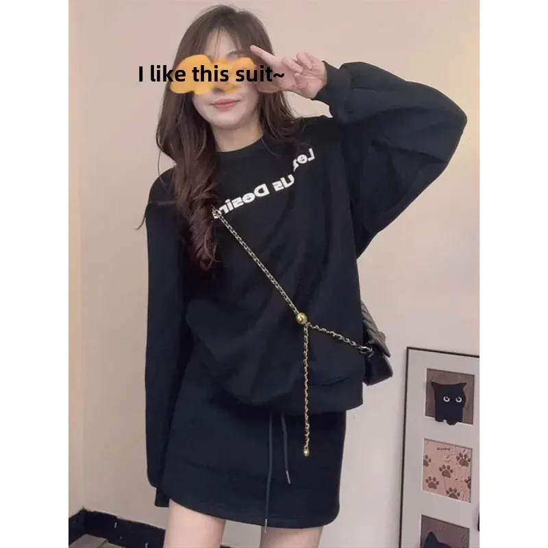 Новое поступление осени 2024 модная женская толстовка в корейском стиле с круглым