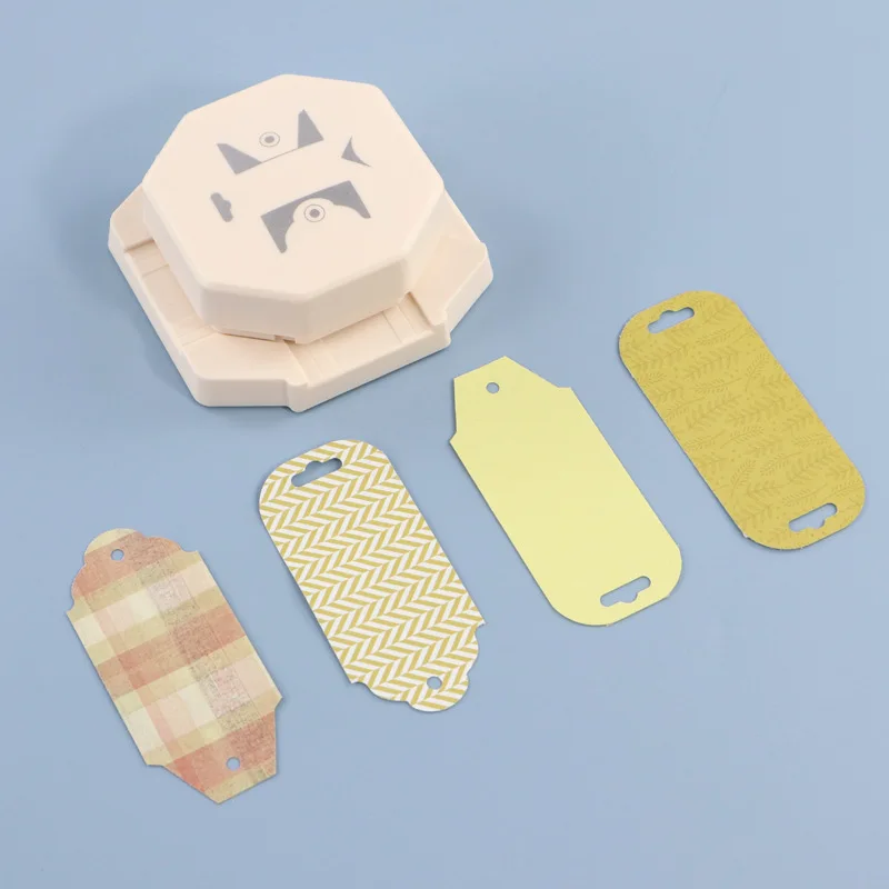 НОВЫЙ 4 в 1 дырокол для тегов, угловой резак, дырокол для бумажных этикеток для скрапбукинга, карты для DIY, бумажные карты, принадлежности для изготовления фотокарточек