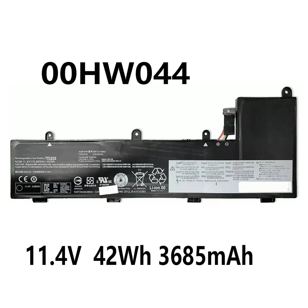 Аккумулятор 00HW044 00HW043 00HW042 для ноутбука 11 4 в 42 Вт-ч 3685 мАч Lenovo ThinkPad Yoga 11e 3-го