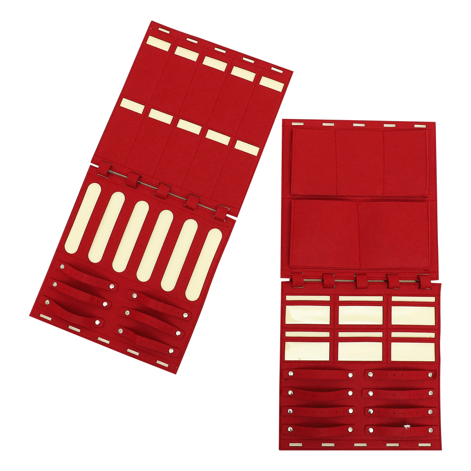 Organizer Jewelry Hanging Wall Earringstorage Necklace Felt Holder Sunglasses Hanger Mounted Door Hair Display Box Cabinet