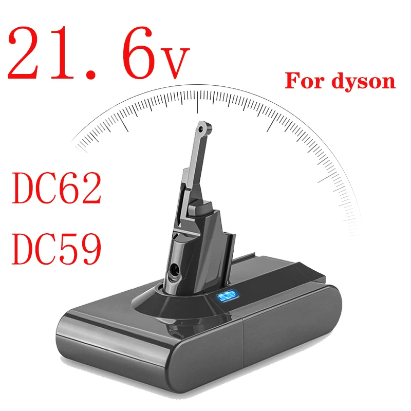 

DC62 6000mAh 21.6V For Dyson v8 battery Cord-Free Vacuum Handheld Vacuum Cleaner rechargeable battery DC59 DC54 DC45
