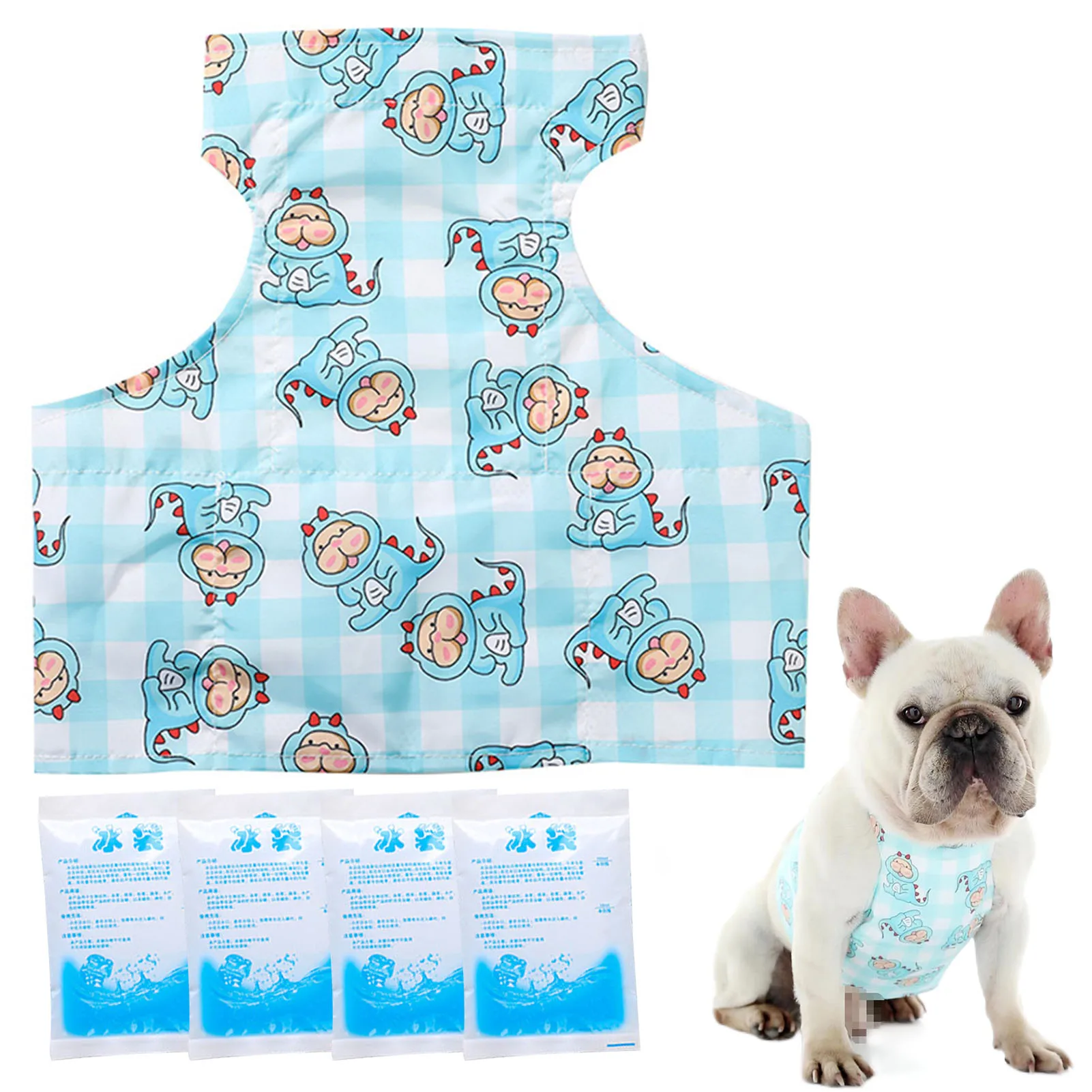 

Pet Cooling Shirt Cooling Vest For Dogs Breathable Dog Cooling Shirts Breathable Cooling Dogs Vest Lightweight Dog Clothes