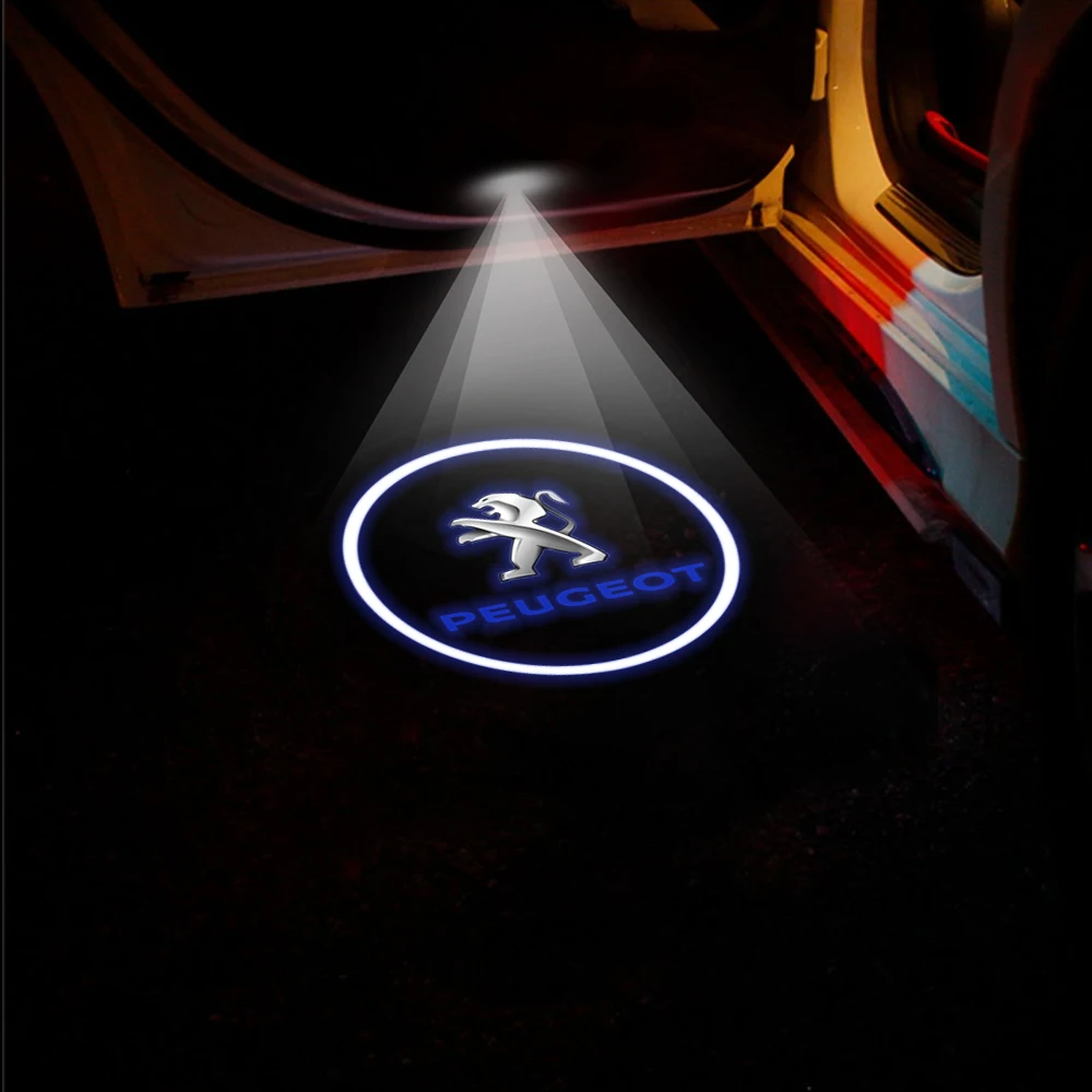 2 шт. автомобильные привидения HD теневые лампы приветственное оформление