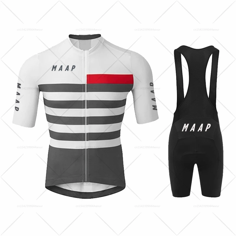 2022 Набор футболки для велоспорта MAAP MTB Uniform Bike Clothing Summer Breathable Clothes Bicycle Shirt ropa ciclismo Bib Pants on.