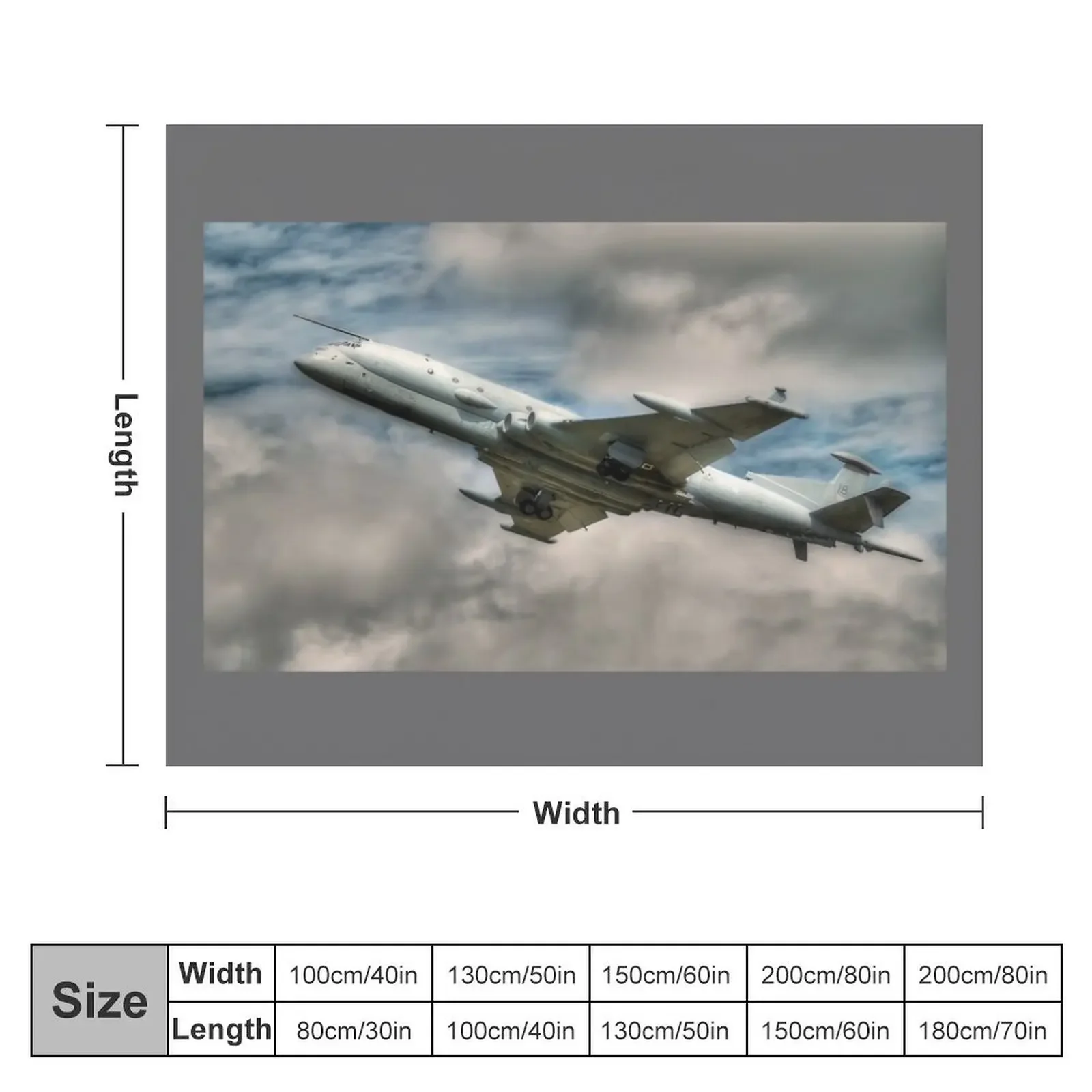 Nimrod MRA4-одеяло для детских декоративных самолетов патрулирования и атаки