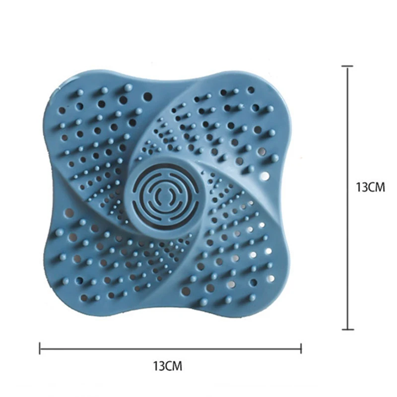 Square Kitchen Sink Grid Portable Filter TPR Shower Drain Hair Waste Catcher Dense Hole Strainer Colanders Home Gadgets |