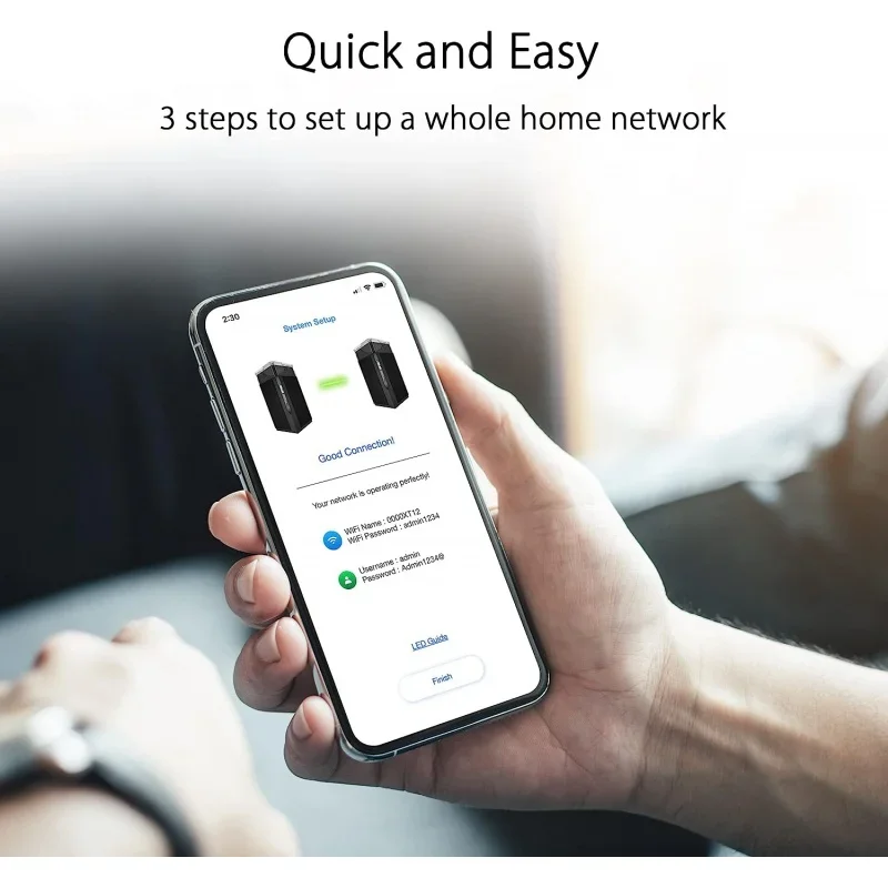 Для ASUS ZenWiFi Pro ET12 AXE11000 трехдиапазонный WiFi 6E сетчатый охват до 6000 кв. футов