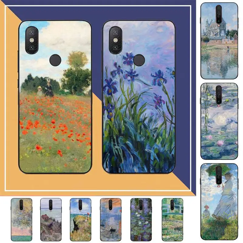 

Claude Monet Garden Lotus Bridge Phone Case for Redmi Note 8 7 9 4 6 pro max T X 5A 3 10 lite pro