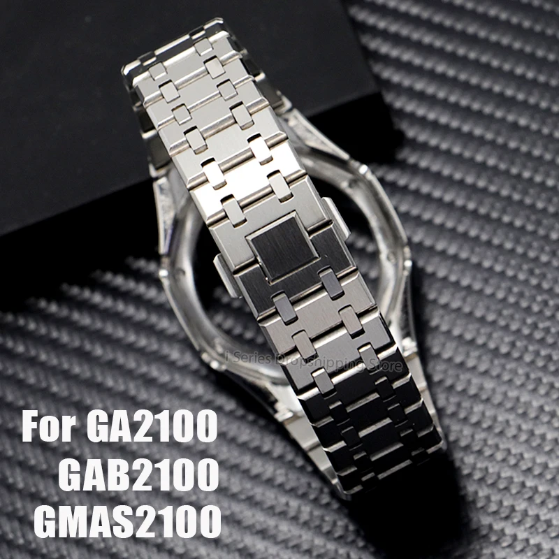 

GEN5 GEN4 Modification GA2100 Metal Bezel for Casioak GMAS2100 Mod Kit 4th 3rd Generation Steel Watch Case Strap GA2110 GAB2100