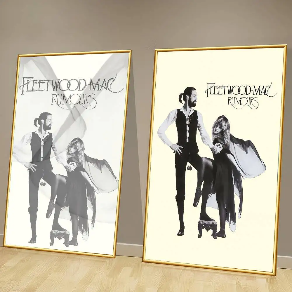 Фото F-Fleetwood Rock Band Mac винтажные постеры липкие белые бумажные принты плакаты художественные плакаты наклейки на стену №3