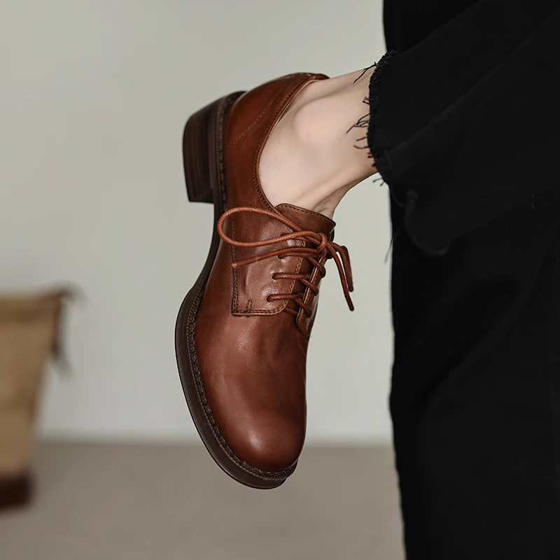 TULING JUN 2024 новинка женская обувь Four Seasons с глубоким вырезом круглый носок процесс