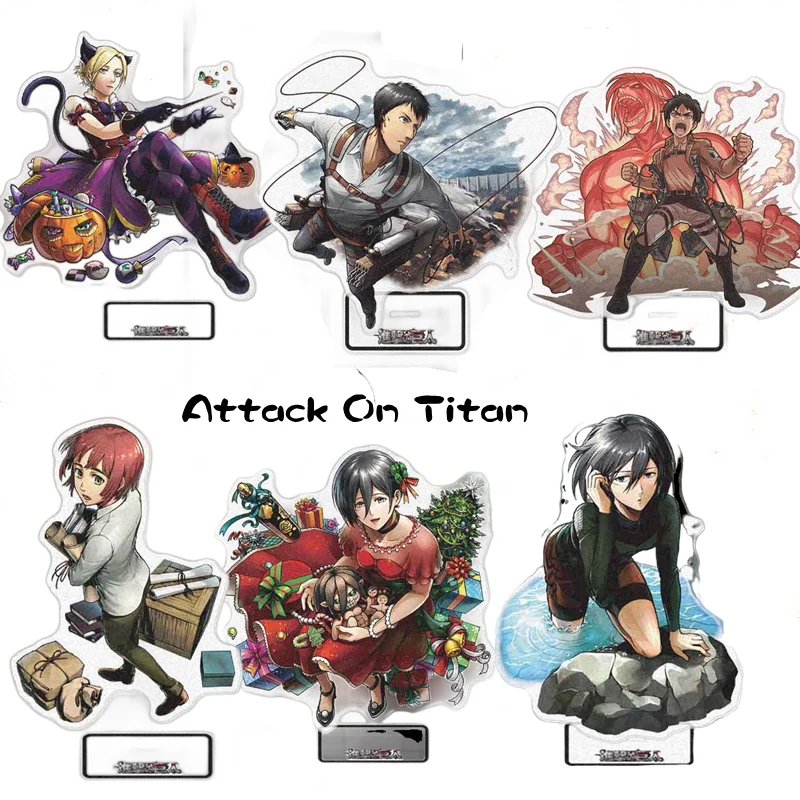 

Hot Anime Figure Attack On Titan Acrylic Stand Model Plate Shingeki No Kyojin Desk Decor Standing Sign Gift For Friend