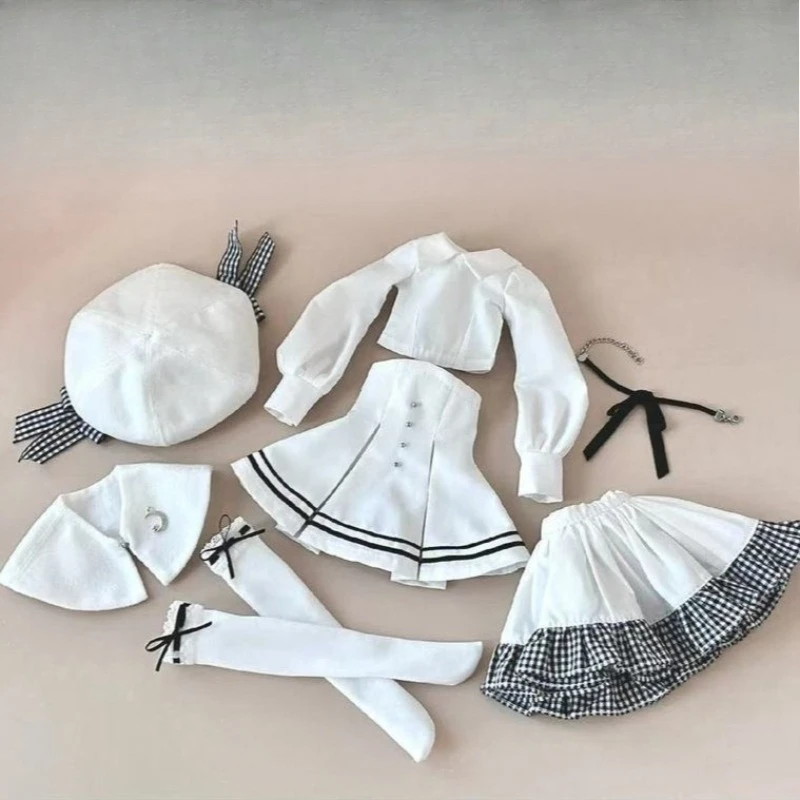Фото Кавайный комплект одежды для куклы 1/4, подходит для куклы BJD 45 см, модная одежда, игрушки для девочек, аксессуары для переодевания и игры в домик, куклы в комплект не входят. №2
