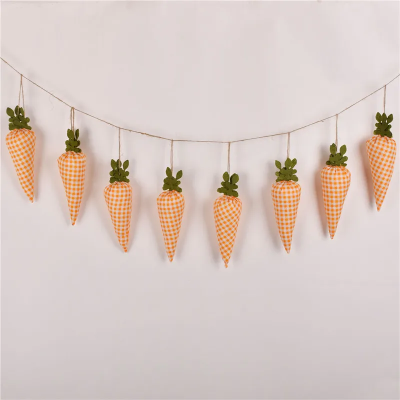

Easter Decoration Mini Carrot Pendant Artificial Fruits Vegetable Easter Party Decoration Home Supplies Bunny Simulation Carrot