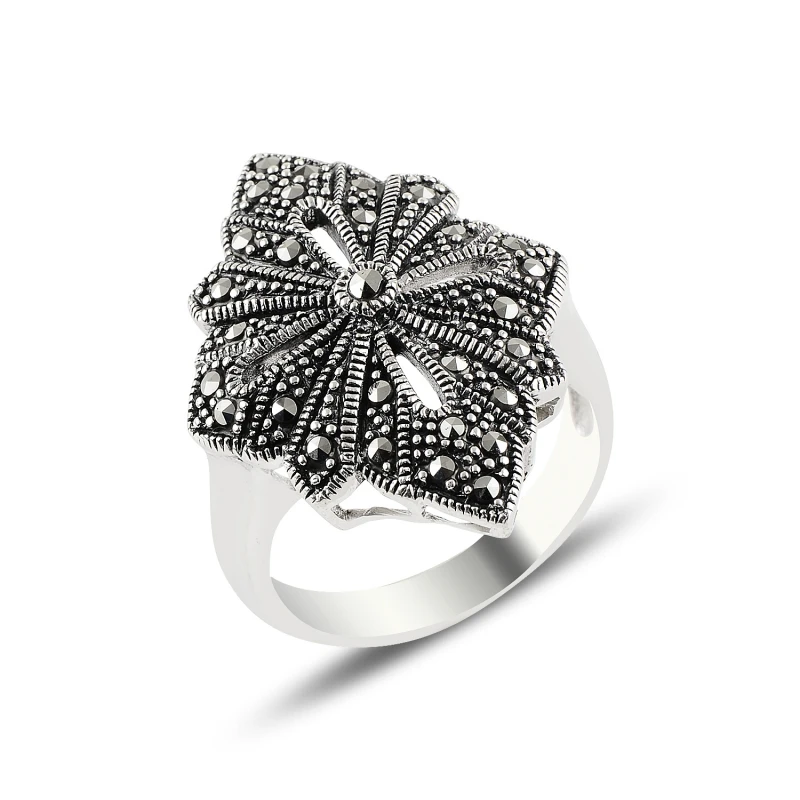 Silver 925 Sterling Marcasite Ring