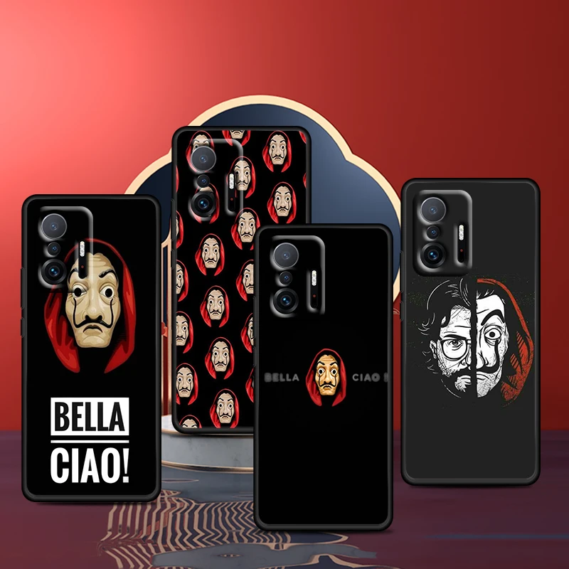 

Spain TV Money Heist for Xiaomi 11 11T 10T Note 10 Mi 9T Ultra Pro Lite 5G Funda Silicone Black Phone Case Coque Capa