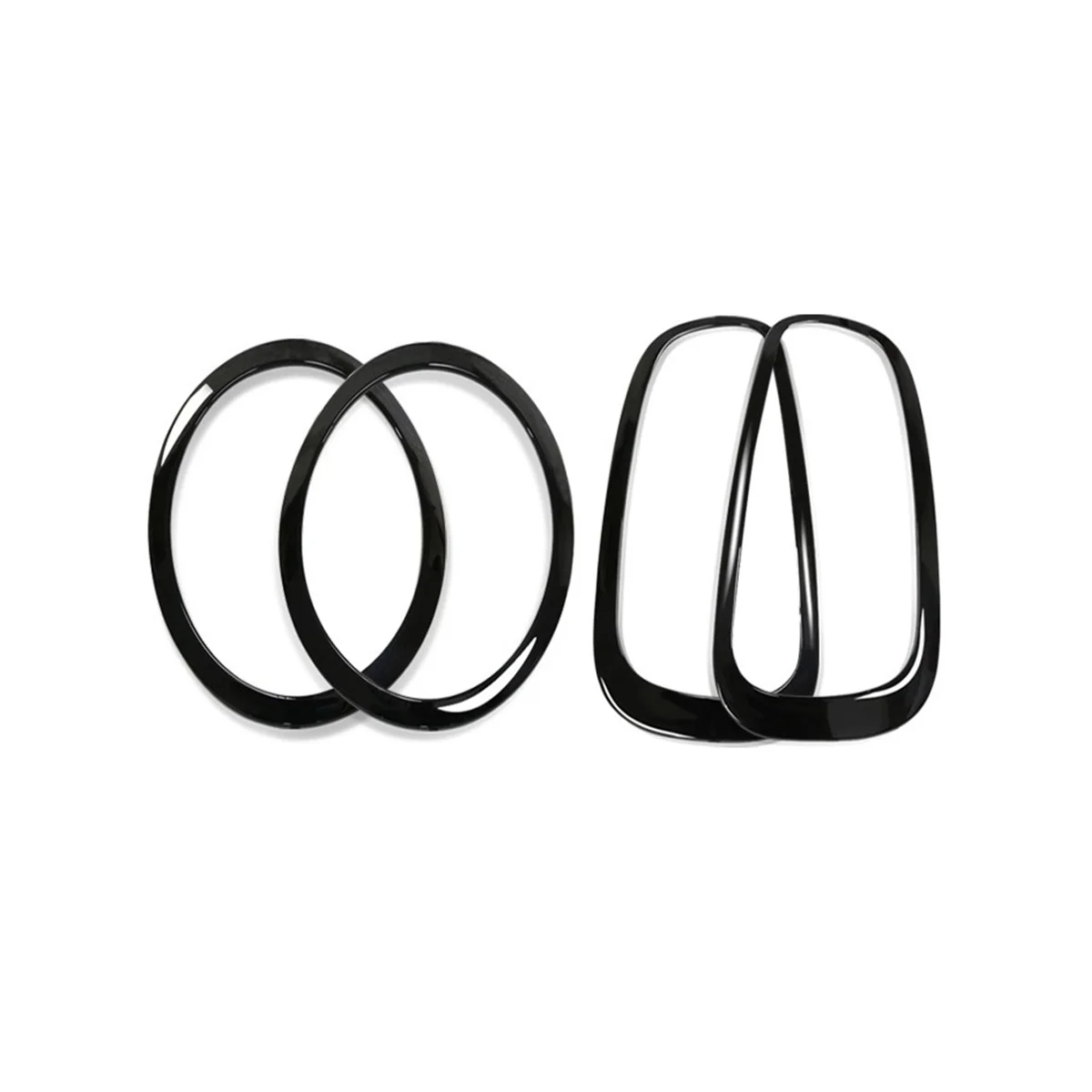

Car Eyebrow Headlight Taillight Frame Rear Lamp Ring Cover Case Loop Stickers for Mini Cooper One S JCW F54 Clubman