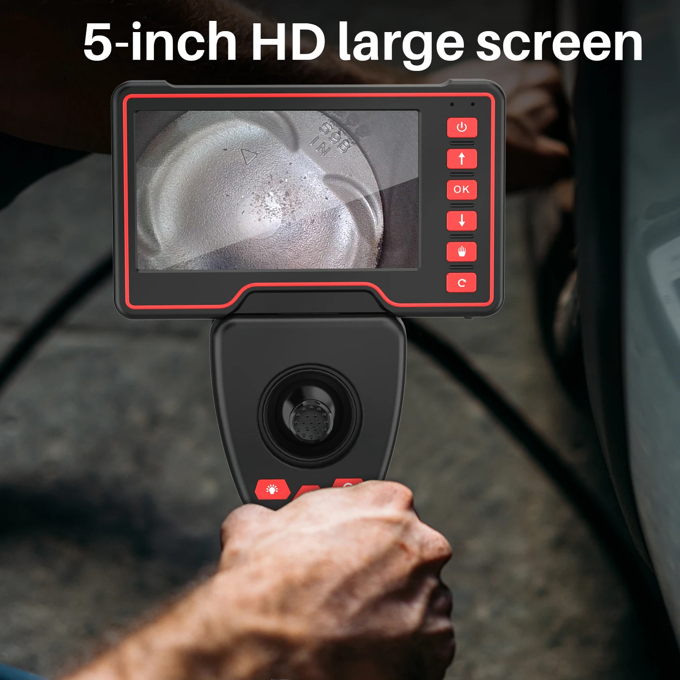 Камера Ednoscope WDLUCKY 1080P 360 с объективом 5 дюймов 5,5 мм, промышленный мини-эндоскоп IP67, 6 светодисветодиодный, 8 светодиодов для проверки автомобил... (art.: 3920bef4f0192) - 3920bef4f0192