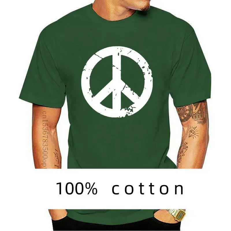 

Mens Clothes Peace Grunge Symbol Tshirt - Peace Symbol Love Logo Retro punk, Freedom 80s 70s